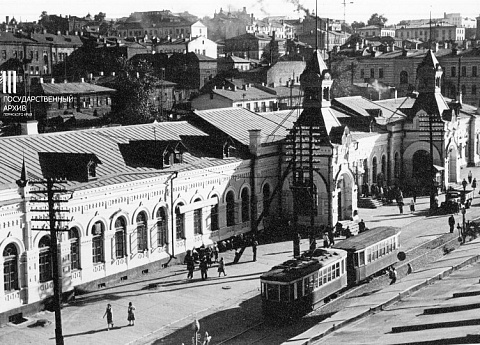 Вид на железнодорожный вокзал Пермь I